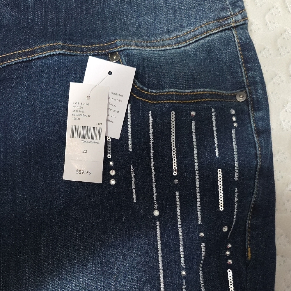 Embellished Blue Jeans